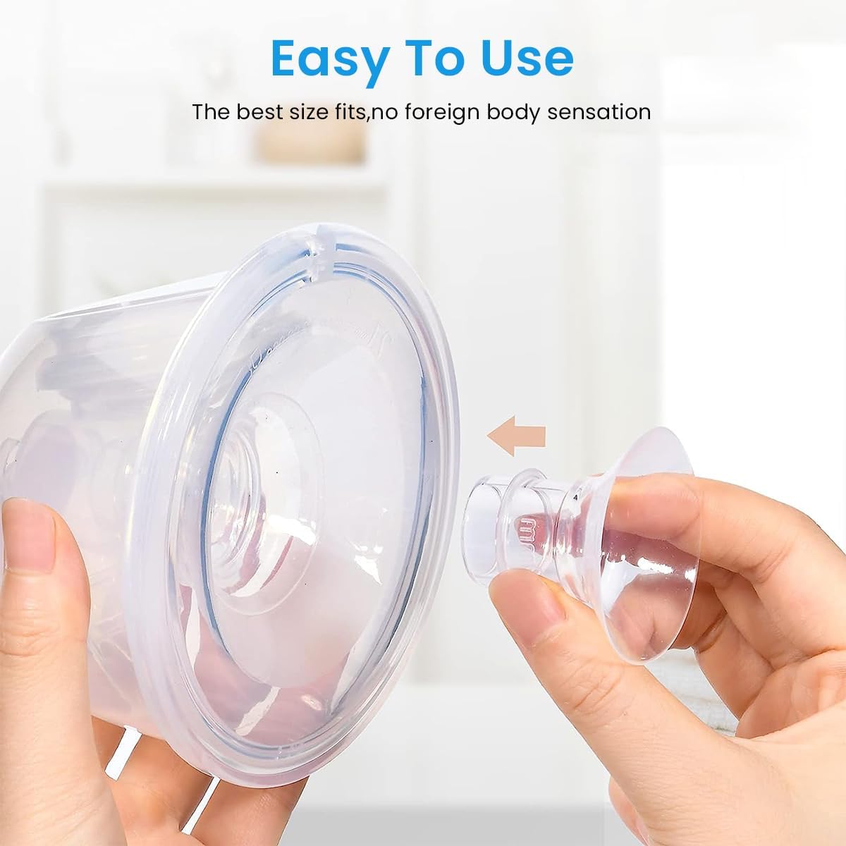 7 pcs Breast Pump Accessories for Breast Pump, Flange Inserts Suit for Medela, 24mm Shields/Flanges, Breast Shields, Shaped Around You for Comfortable and Efficient Pumping - Image 5 thumbnail