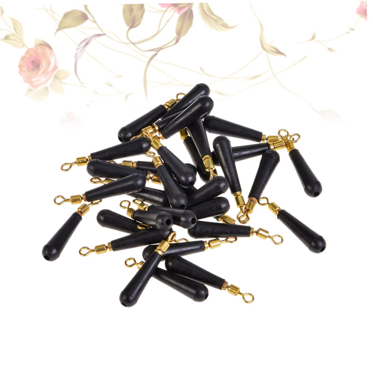 SUPVOX Fishing Drift Seat 100pcs Rolling Drift Float Connectors Buoy Marker Rig Carp Fishing Stream River Lake Ocean Elastic and Elastic