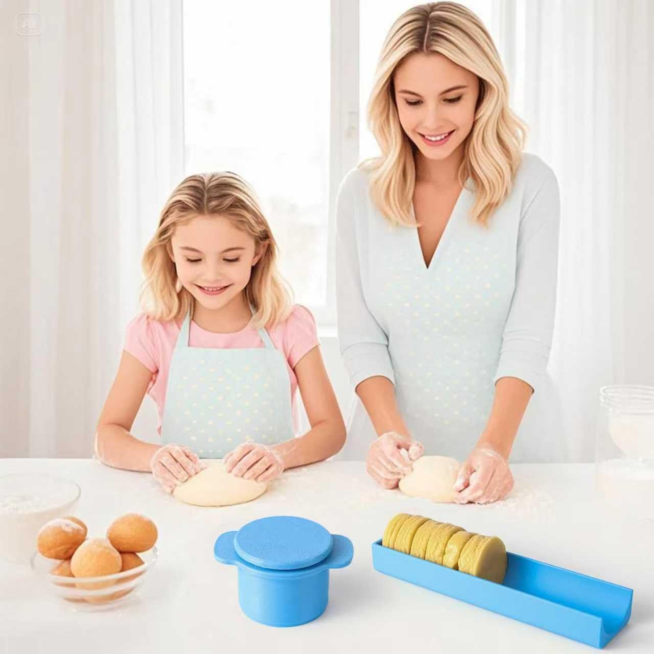 Round Mold 9inch Tray &3D Printed Cutter & Pusher Molds Kit