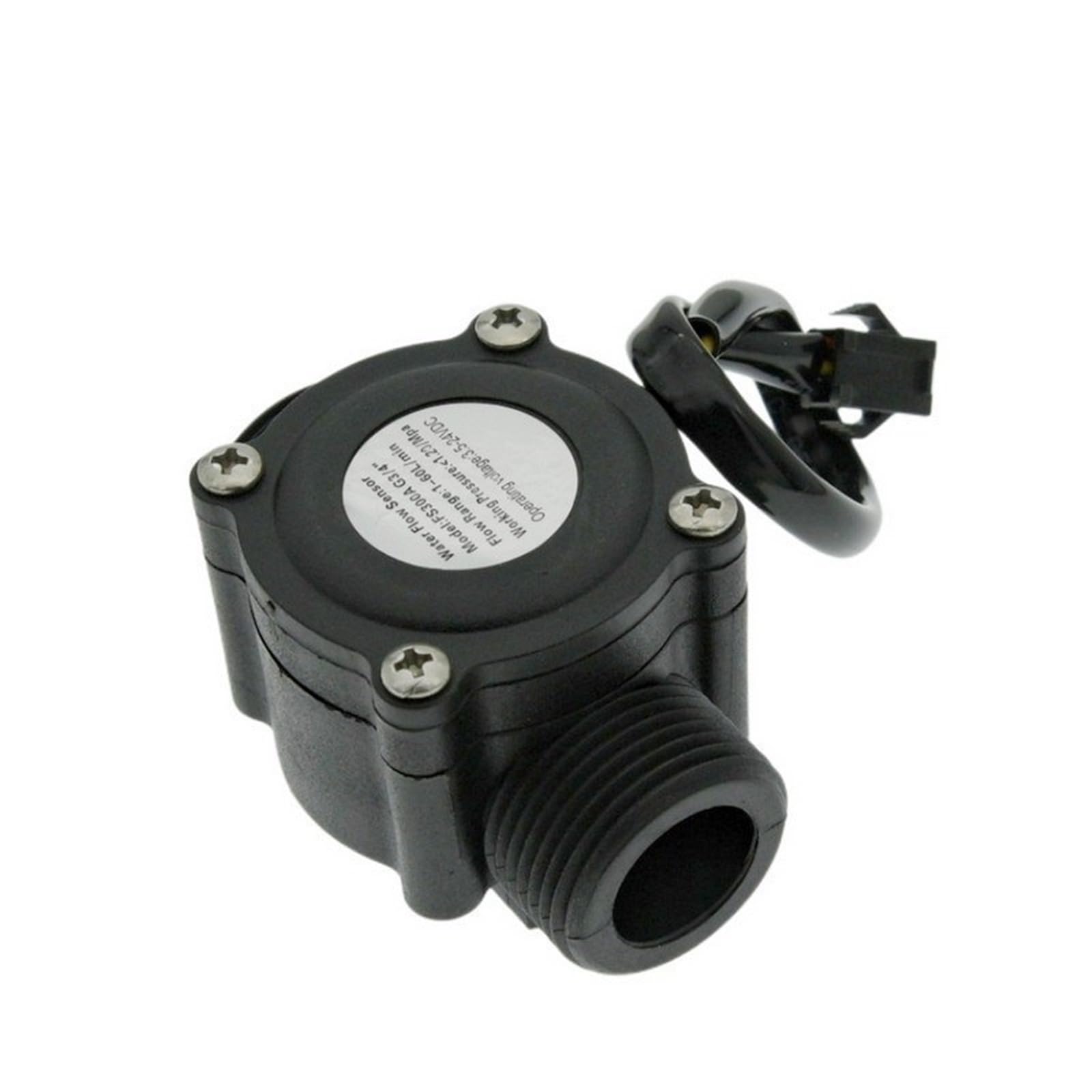 Contador de sensor flujo agua FS300A 1-60L/min G3/4 DC 5-24V