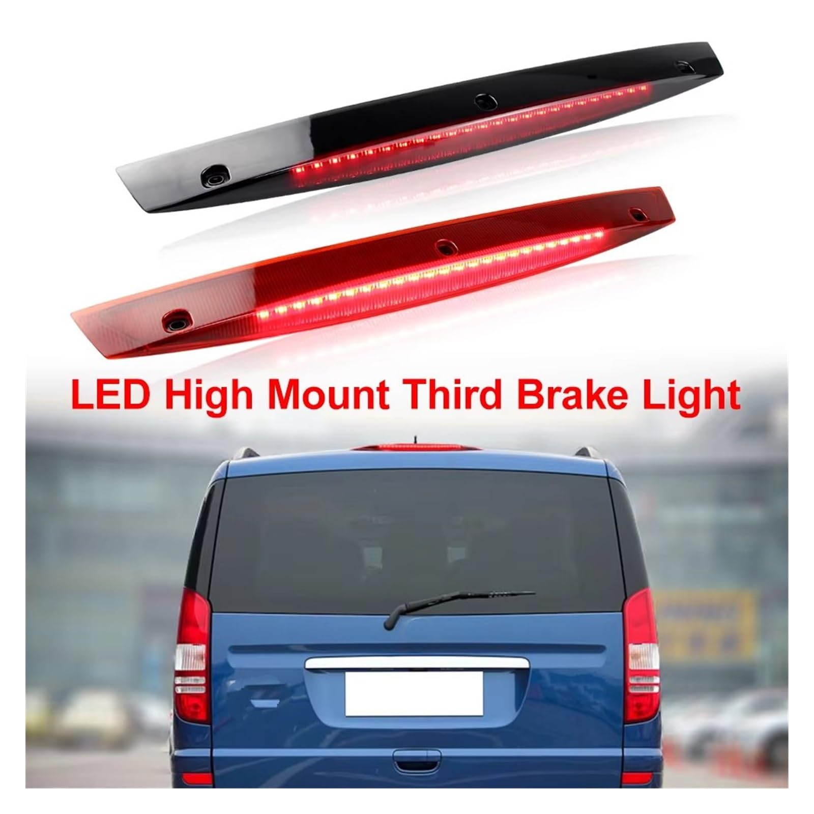 LED lámpara de freno central Para Benz para Vito para Viano W639 LED de montaje alto tercera luz de freno lámpara de señal trasera CANbus A6398200056