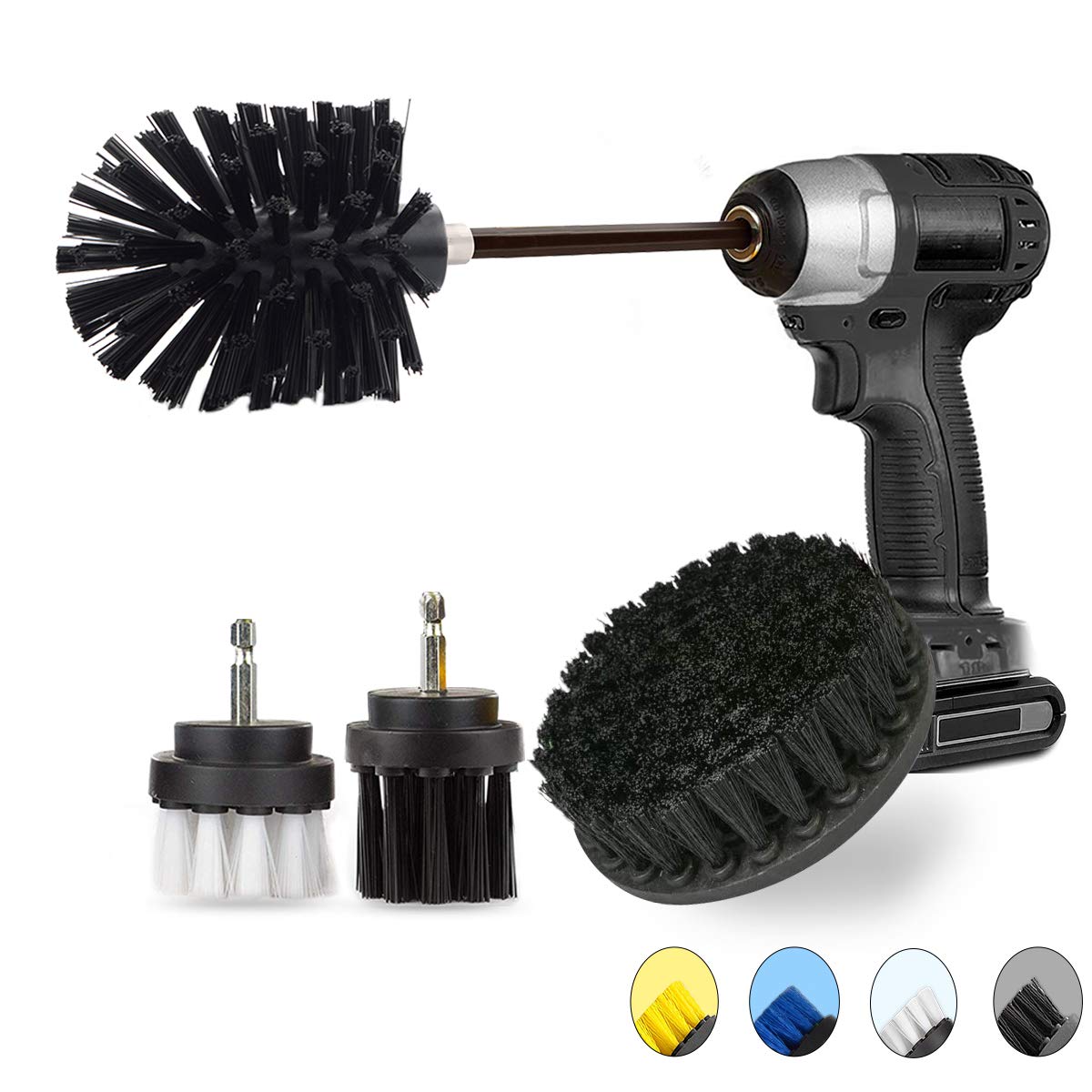 Buy JUSONEY 5 Pack All Purpose Drill Brush Attachment Set Drifferent