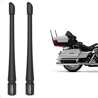 7-inch Motorcycle Short Antenna Compatible with Harley Davidson 1989-2024 Touring Electra Glide Ultra Classic,for Harley Davidson Motorcycle Antenna Replacement 2-Pack