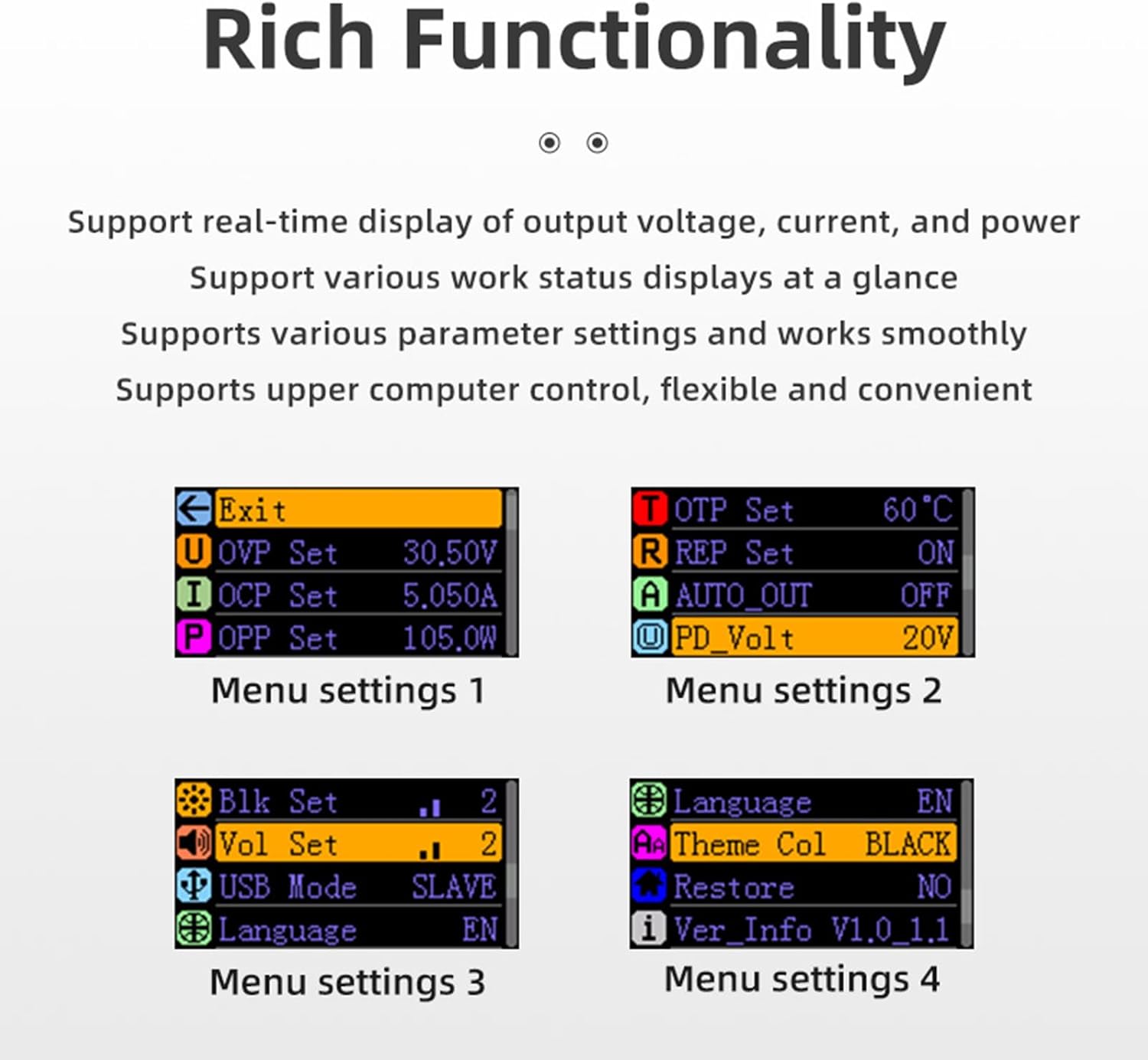 DP100 DC Variable Power Supply, 30V 5A Bench, Adjustable Regulated Digits Display Mini Portable Lab Voltage Regulator Switch 100W (DP100-1)