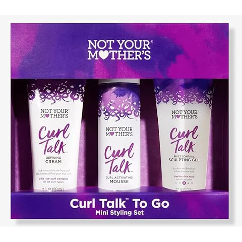 Not Your Mothers Curl Talk To Go Mini Styling SET. Defining Cream And Curl Activating Mousse. Cover