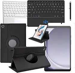 Blance, Kit Capa Com Teclado + Película De Vidro + Caneta Touch Para Tablet Galaxy Tab A9 8.7