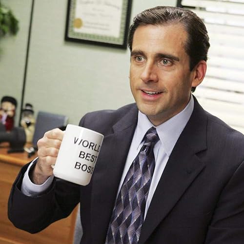 Miniatura 7 de Dunder Mifflin (The Office) World's Best Boss TV Show - Taza de cerámica para café (té, cacao) de 15 onzas, taza oficial de Michael Scott como se ve