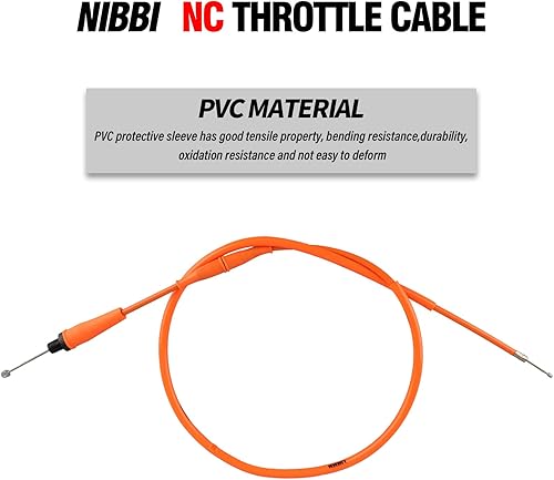 Miniatura 4 de NIBBI - Cable de acelerador ajustable de 40.3 pulgadas, repuesto universal para motocicleta, 40.4 in, para motocross YAMAHA Kawasaki Honda Apollo