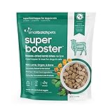 smallbatch Freeze Dried Dog Treats, Superfood Food Topper Lamb Bites for Dogs & Cats, Probiotics, Organic Ingredients, High Protein, Grain Free Healthy Treat or Food Topper, Made in The USA, 7 oz Bag