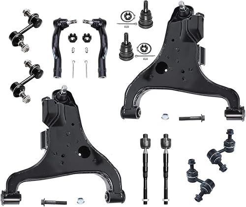 Miniatura 75 de Detroit Axle - Kit de suspensión delantera FWD de 12 piezas para Toyota Matrix Pontiac Vibe 2003 2004 2005 2006 2007 2008, 2 brazos de control