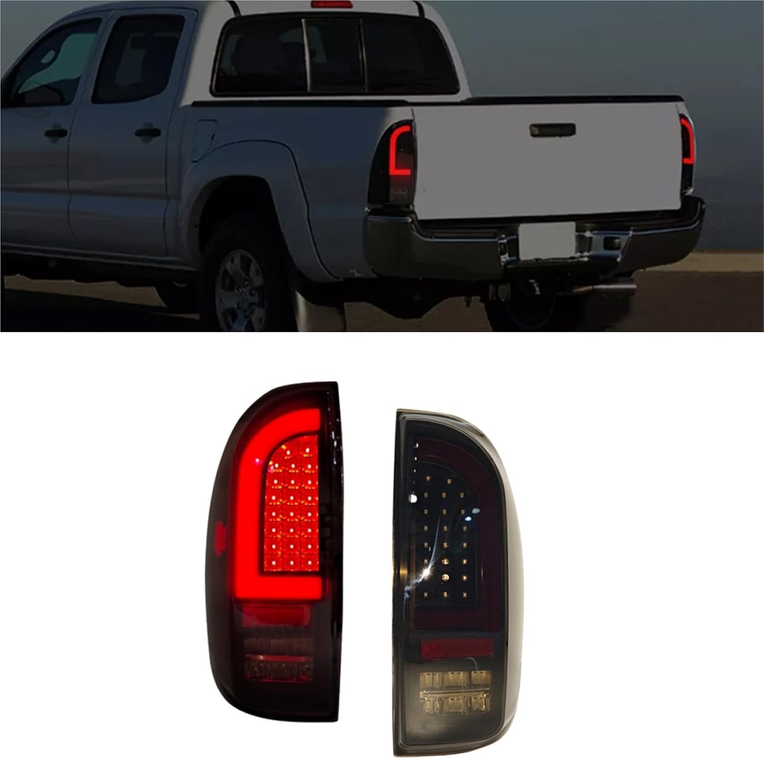 Car Turn Signal Tail Lamp LED Fit For Toyota Tacoma 2005-2015 Automobile Rear Lamps Brake Taillights Accessories
