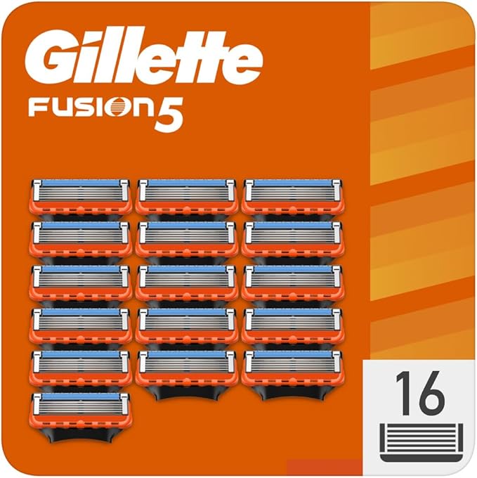 Gillette Fusion5 Razor Blades Men, Pack of 16 Razor Blade Refills with