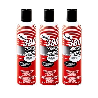 Camie Screen Printers Adhesive, 14 oz. can, 3 Count