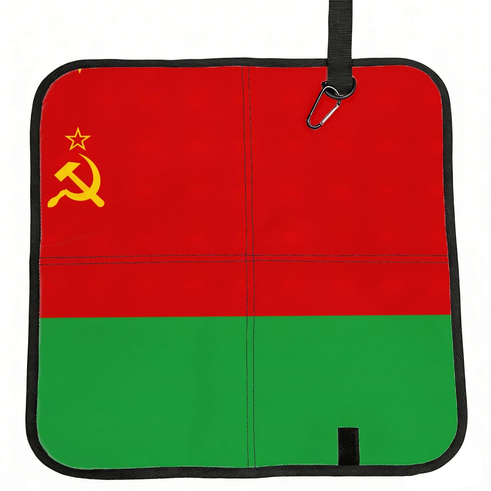 OKFSTY Flag Of Belarus Print Fold Away Seat Cushion Portable Outdoor Pad Polyester Bleacher Bench Mat Travel Picnic Pad