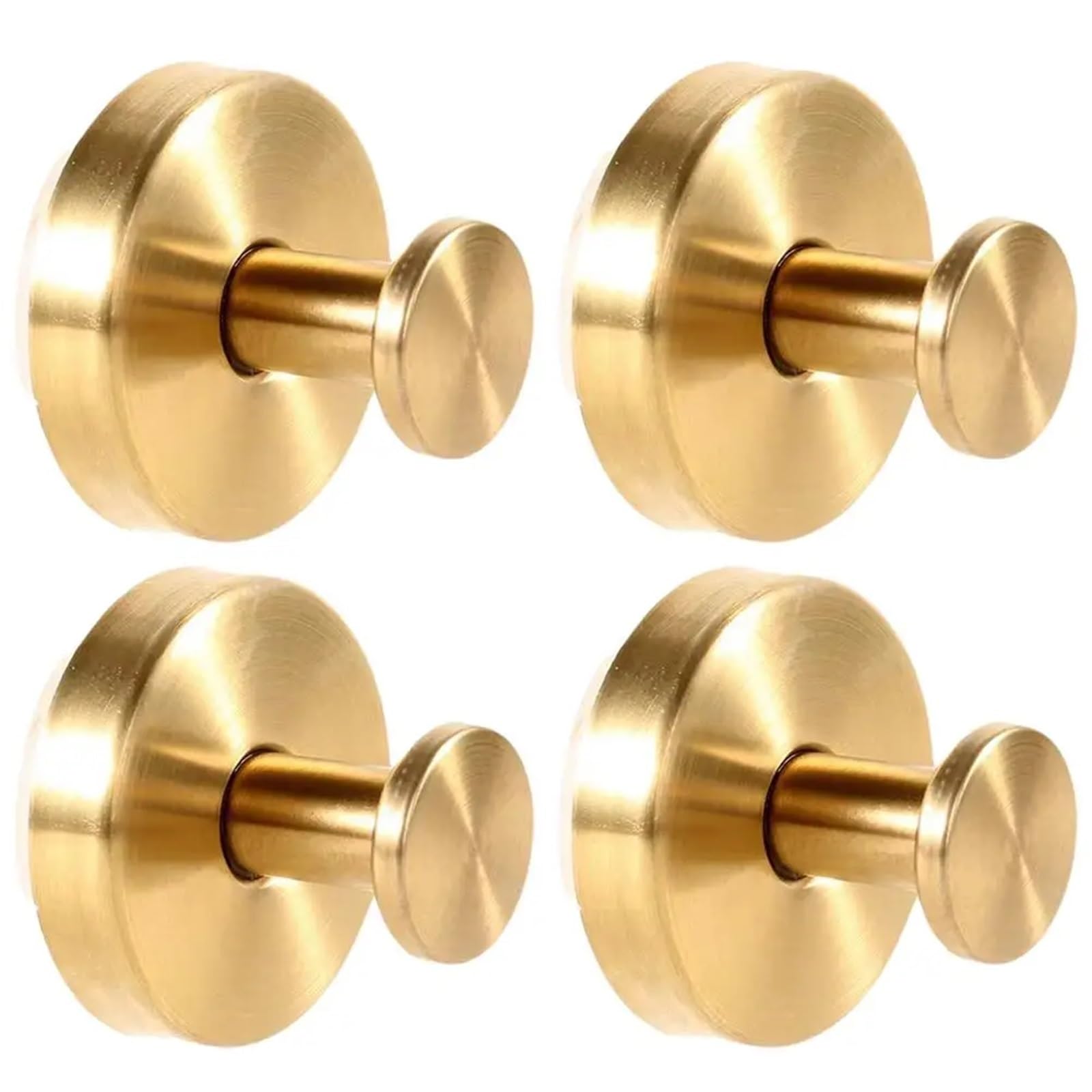 YUSUZH 6pcs Suction Cup Wreath Hanger Hooks for Wreaths On Glass Christmas Wall Xmas Party Supplies for Bathroom & Kitchen(Gold)