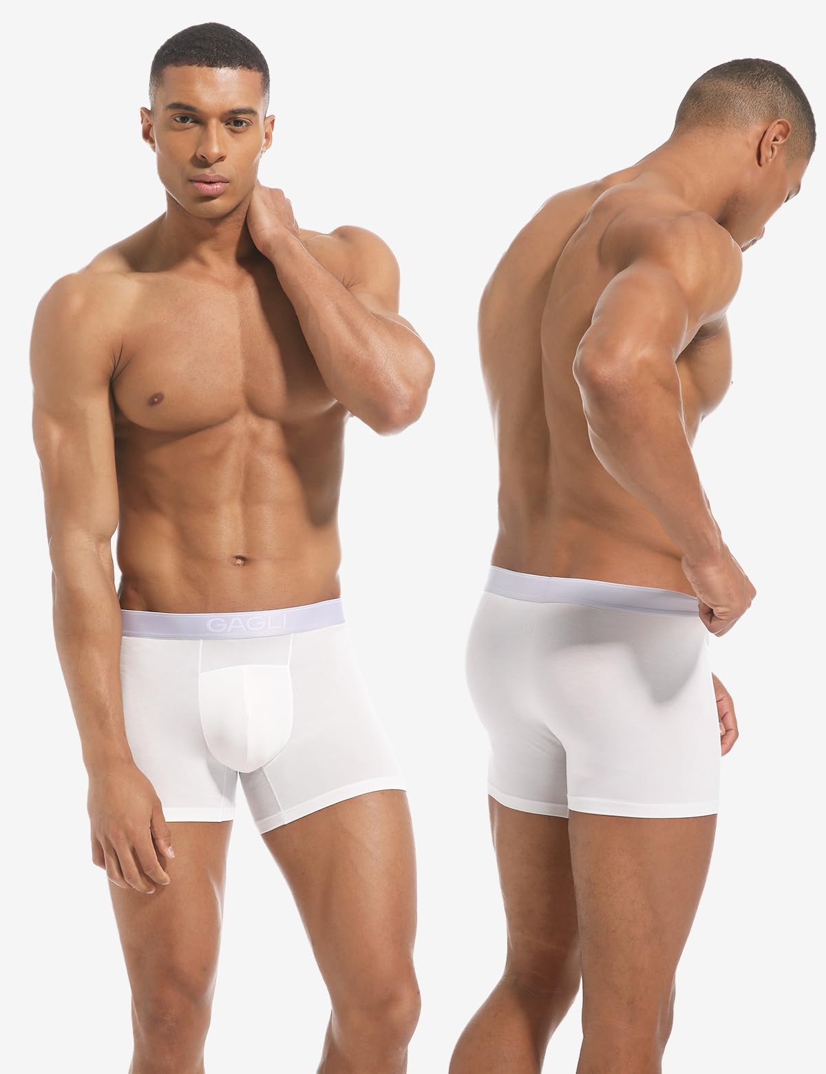 Calzoncillos Bóxer para Hombre 3 Unidades - Tejido Modal Transpirable, 4-Way Stretch, No Se Arruga - Pack de Ropa Interior Cómoda | Calzoncillos para hombre que transportan la humedad, cintura ComfortFlex