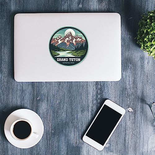 Image of Grand Teton National Park Sticker - Waterproof Outdoor Vinyl Decal, 3 Inch