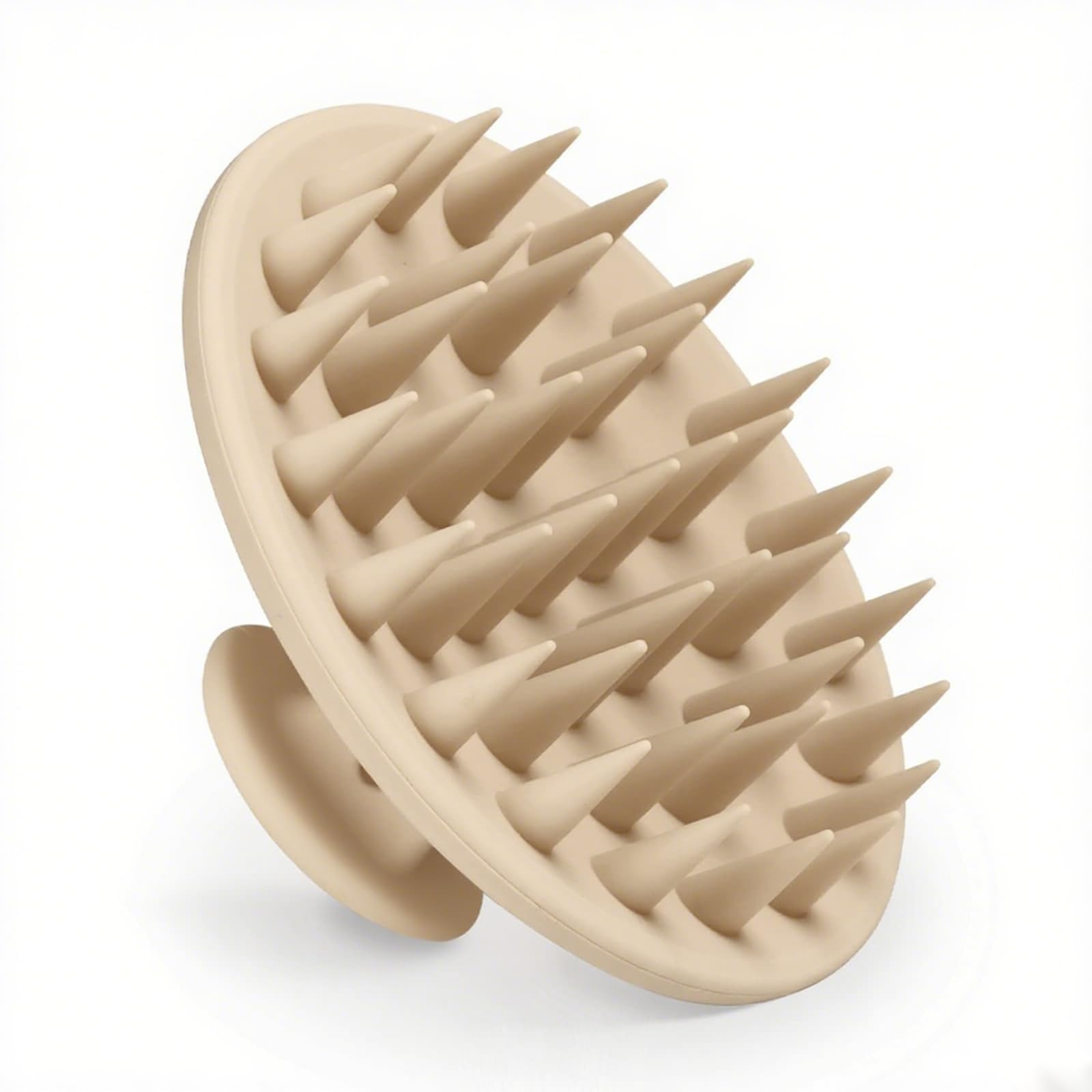 Silicone Scalp Massager Hair Growth - Soft Touch Scalp Scrubber Exfoliator Brush - 7-Inch Shampoo Brush for Dry