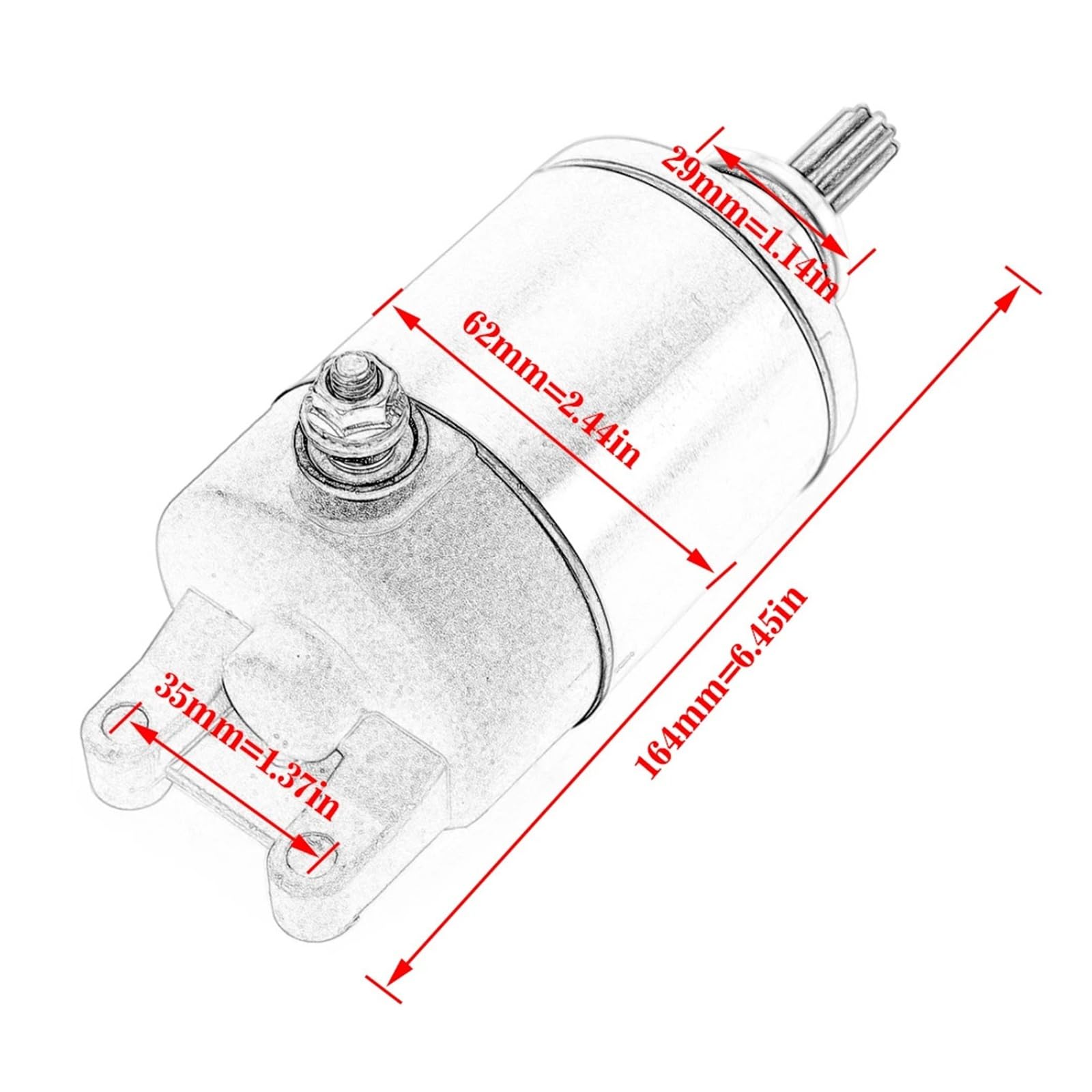 Motorino di avviamento elettrico for moto | For DRZ250/DR250R/GSR400/GSR600, OE:31100-35F00, prestazioni di avviamento del motore affidabili