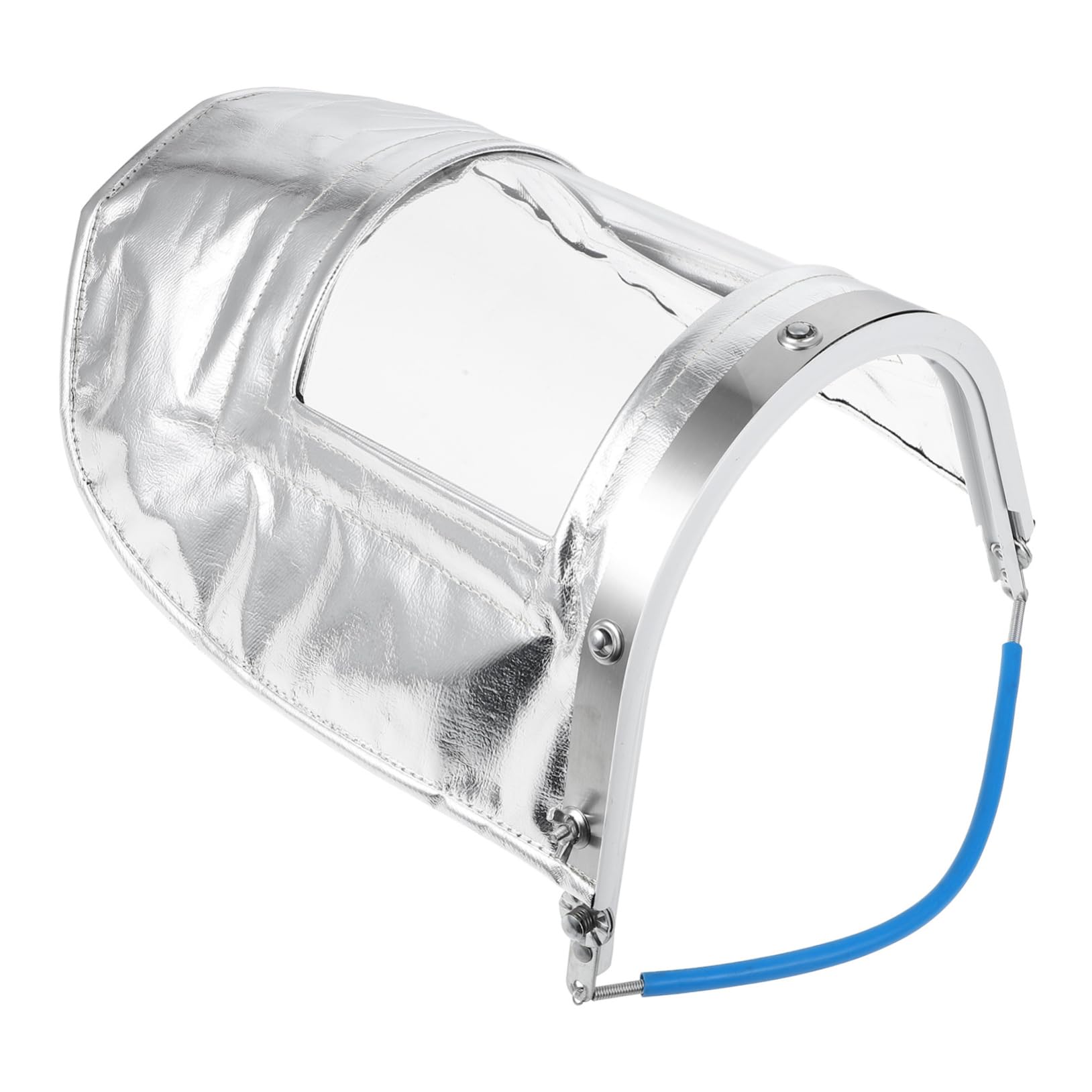 Transparenter Gesichtsschutz mit Aluminiumfolie für Hohe Temperaturen