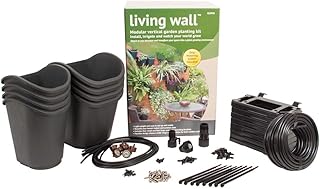 DIG GLW08 Living Wall™ Vertical Garden Kit 8 Pots & Drip Irrigation Syst...