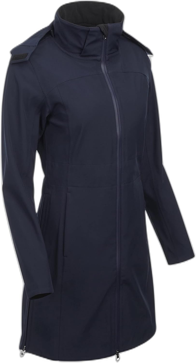 LeMieux Maisie Lightweight Riding Jacket in Navy - Coat with Side Vents & Removable Hood