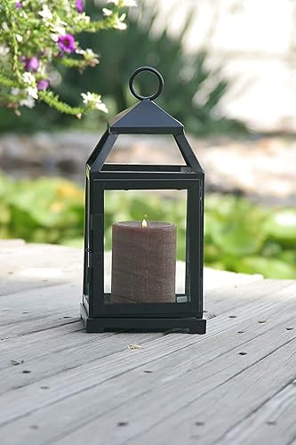 Miniatura 2 de Hosley Farol de cristal transparente grande de 15 pulgadas de alto, estilo clásico, color plateado desvanecido. Regalo ideal para fiestas, bodas,