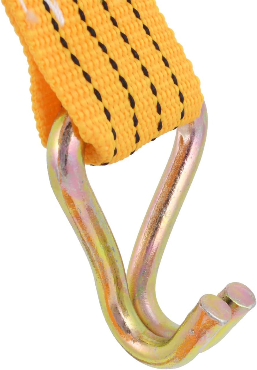 Metal Hook Orange Flat Luggage Rope Cord 43mm Wide 10M Long 3 Tons (id: 25f a49 7ed 701 69a