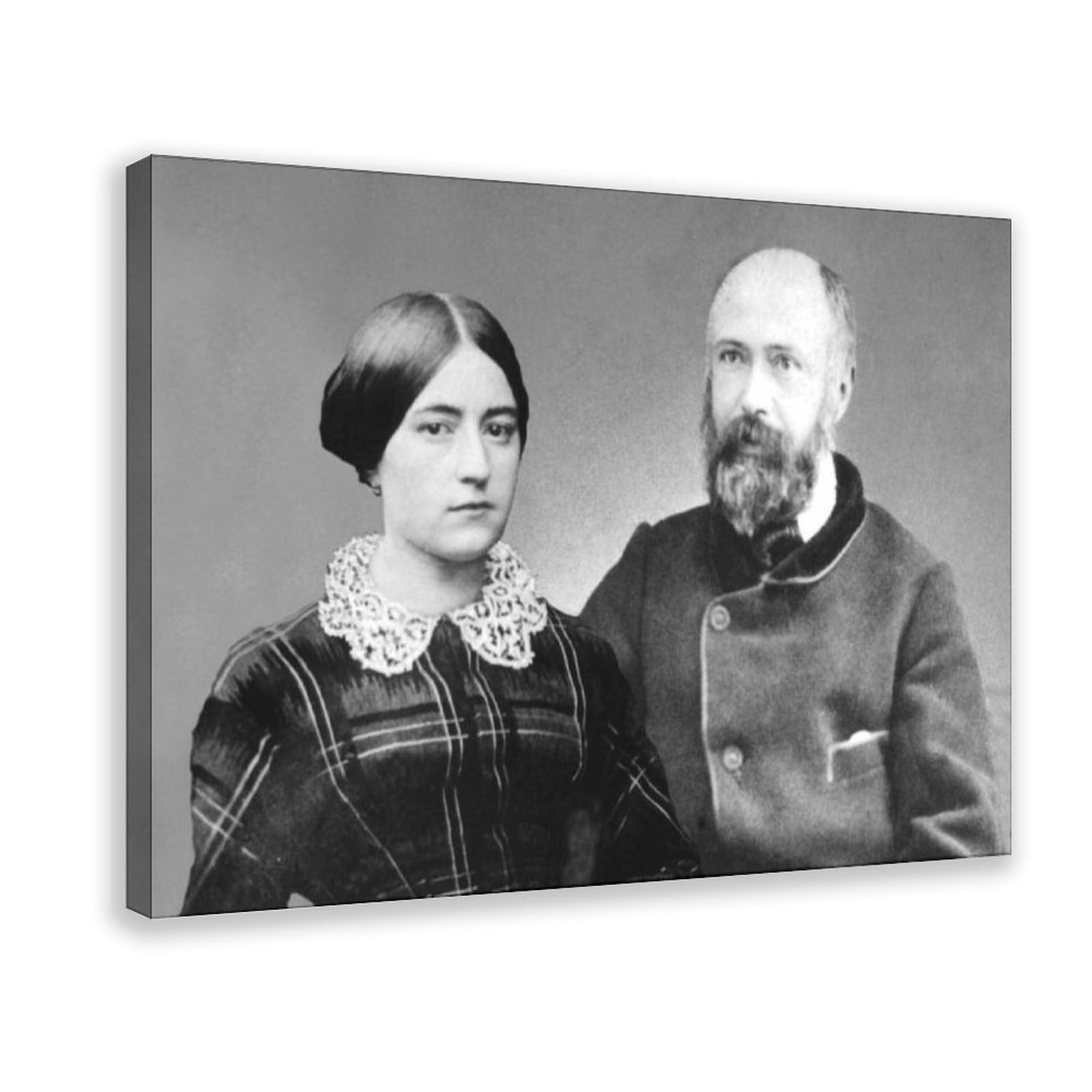 WCYB Saint Zélie And Louis Martin Portrait Posters Prints Canvas Deco Paintings Wall Art Hangable Frame 8" L X 12" W