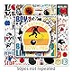 LYLSDSB Bowling Aufkleber 50 Stück Vinyl Funny Bowling Sport Sticker für Wasserflasche Laptop Skateboard Gepäck Handy Auto Fahrrad Computer,wasserdichte Aufkleber für Kinder Jungen Jugendliche
