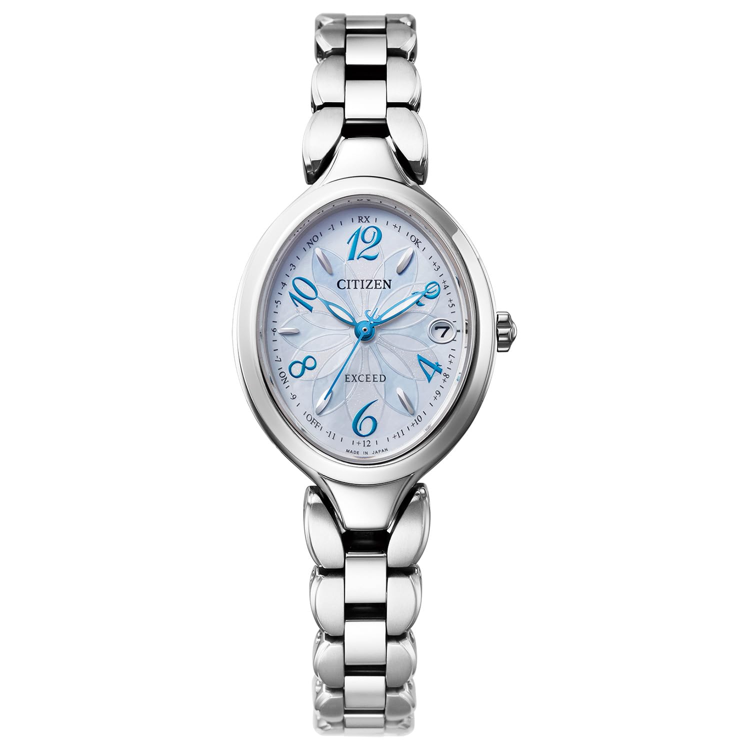 Amazon.co.jp: [CITIZEN] 腕時計 EXCEED (電波時計/白蝶貝/防水