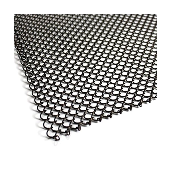 Midwest Hearth Kaminvorhang, Netzstoff, 40,6 cm hoch, Zwei 61 cm breite Paneele, (schwarz)