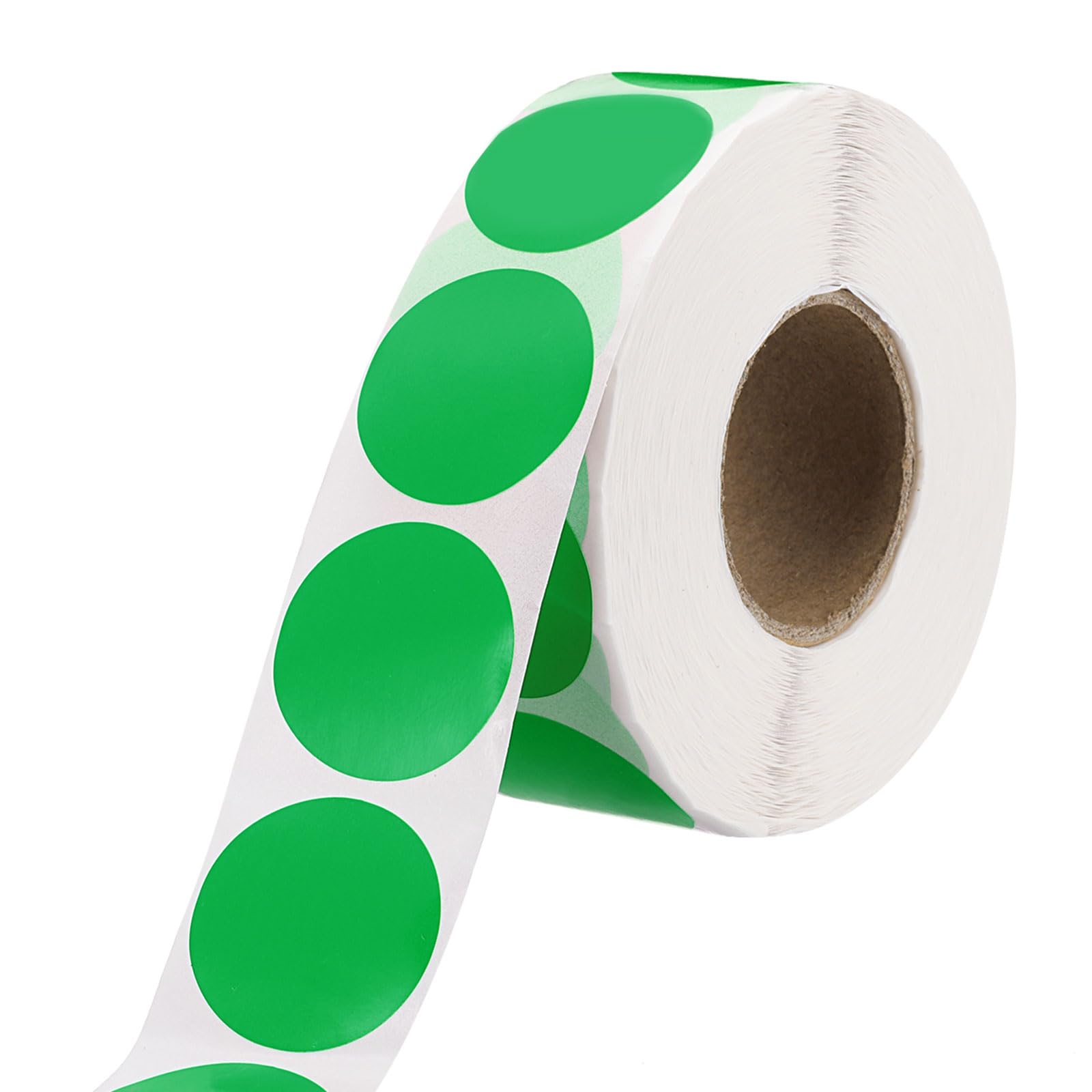 sourcing map 1 Inch Circle Dot Stickers Color Coding Labels Blank Round Label Waterproof Self-Adhesive Sticker for Envelope Document Organize Gift Box (Green, 1 Roll, 1000Pcs/Roll) — image 1