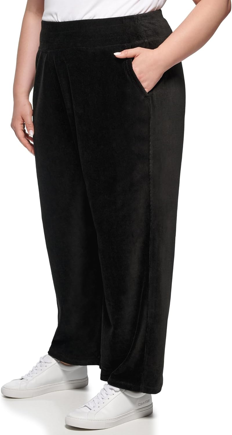 Calvin Klein Performance Womens Wide Leg Slant Pocket PantYoga Pants - Image 4