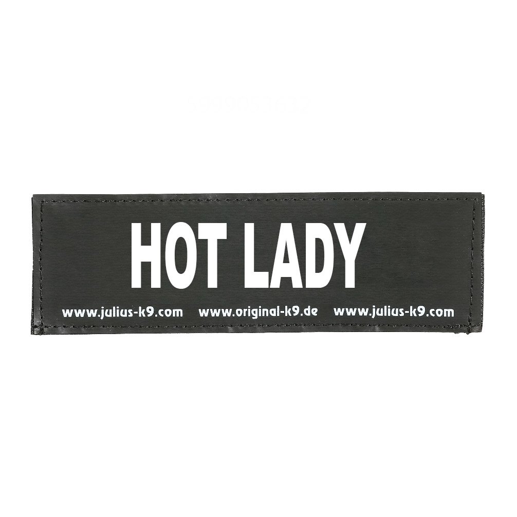 Julius-K9 Original Interchangeable Patch, Large, Black, Hot Lady — image 1