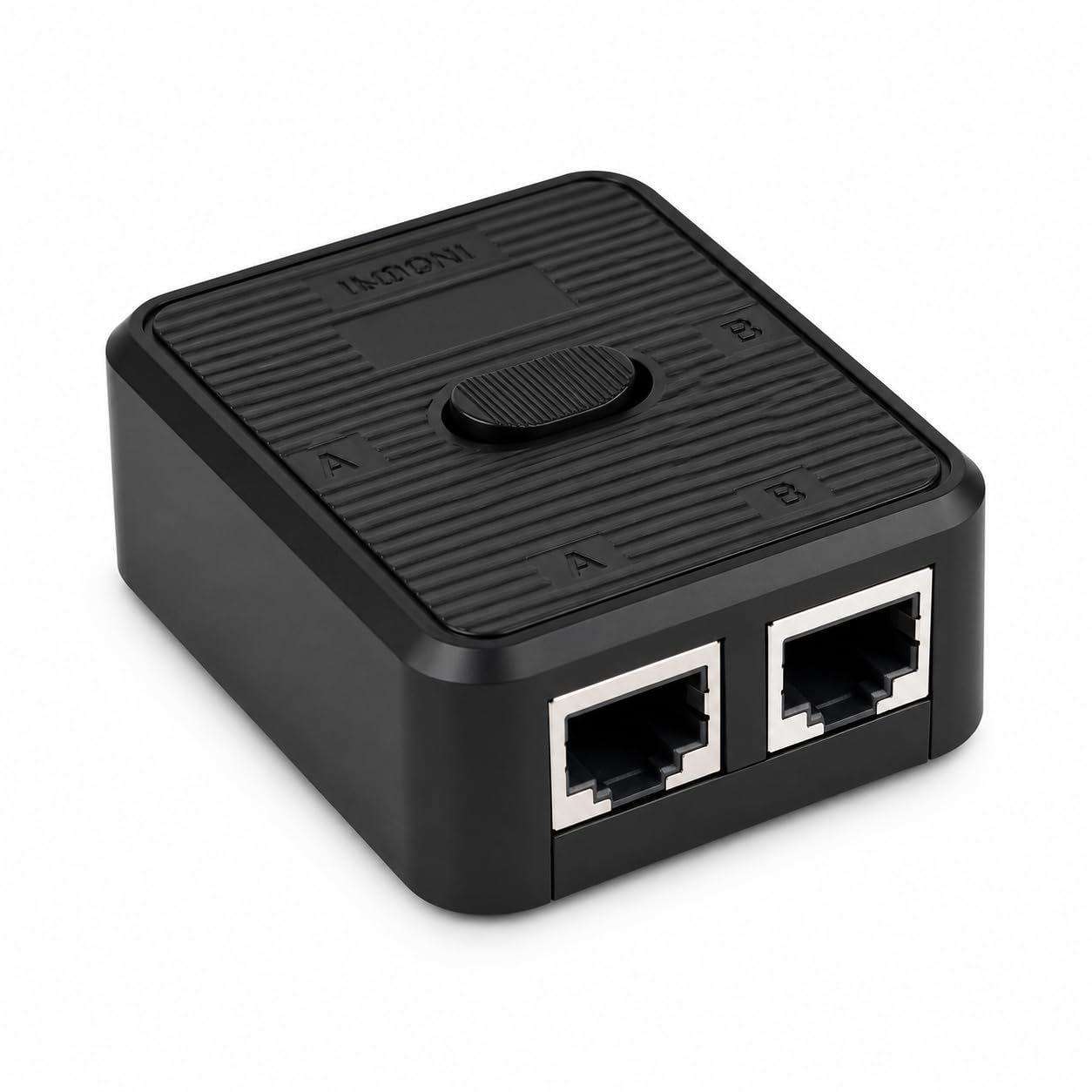 Netzwerk Switch 2 Ports, LAN Switch 2 in 1 Out Gigabit Ethernet 1000Mbits Passiver 1-in-2-out / 2-in-1-out Umschalter ohne Stromversorgung mechanischer RJ45 vergoldet mit CAT5e CAT6 CAT6A CAT7 Kabeln