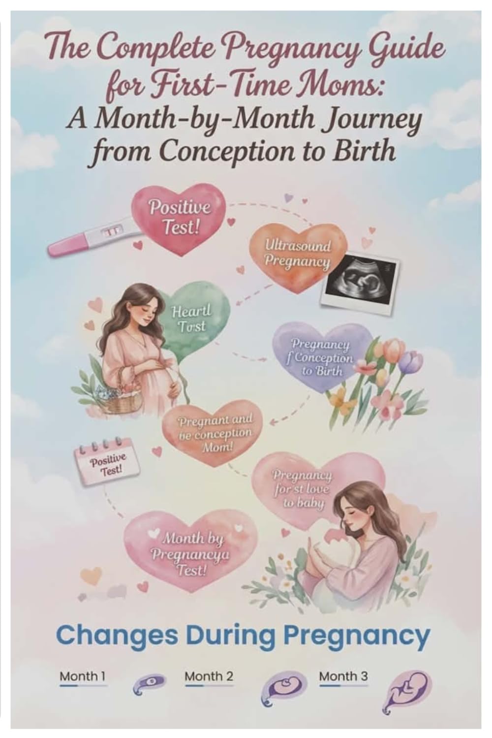 The Complete Pregnancy Guide for First-Time Moms: A Month-by-Month Journey from Conception to Birth