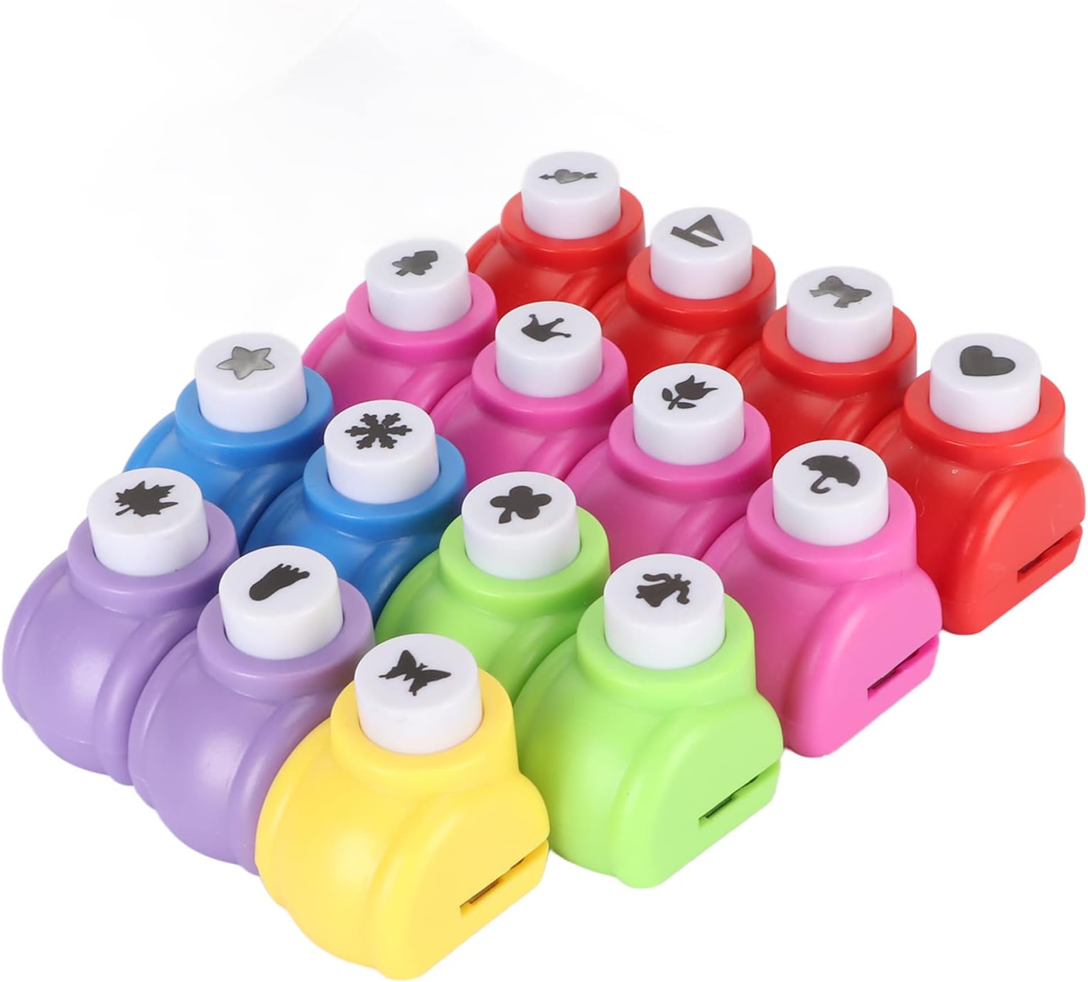 Shape Paper Punch Set, 15Pcs Paper Punchers for Arts and Crafts, Craft Hole Punch, Paper Punches for Crafting, Stimulate Imagination for Kindergarten Teacher Office Supplies Kids