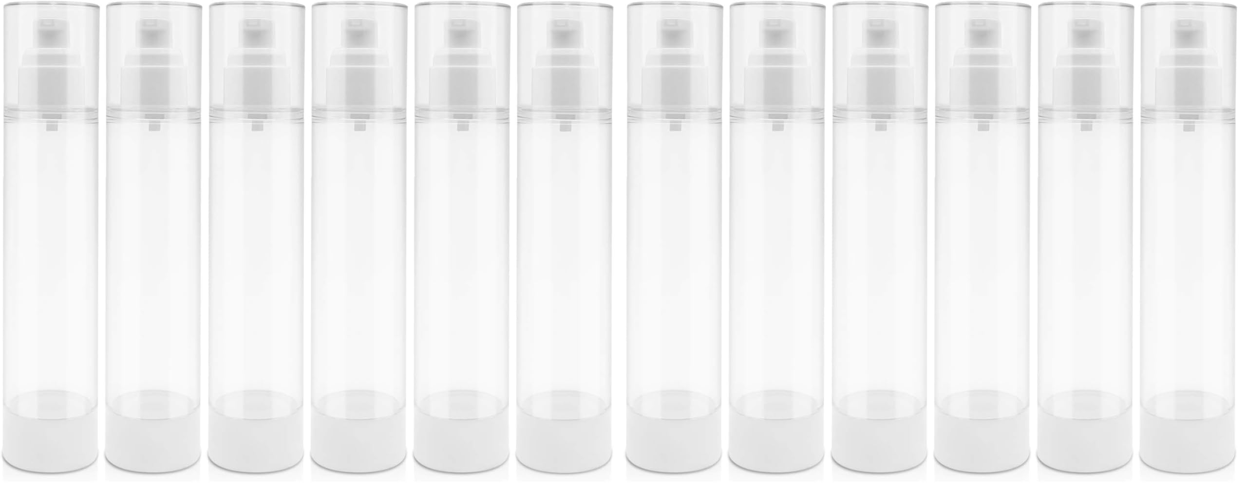 TRENDBOX Airless Vacuum Pump Travel Bottles for Lotions and Creams