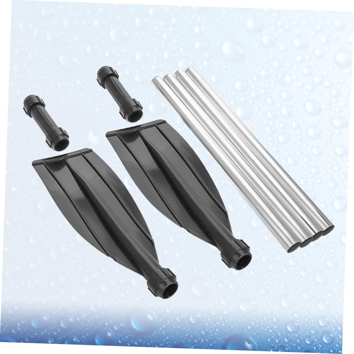 Anneome Kajakpaddel Abnehmbares Doppelseitiges Aluminiumlegierung Leichtes aus mit Bootsruder Gerippten Blättern und Oar Retainer für Vielseitigen Einsatz im Wassersport
