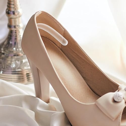 Miniatura 5 de EXCEART Inserto para zapatos: transparente, 16 piezas, material de agarre para zapatos, duradero, de larga duración, protección del talón,