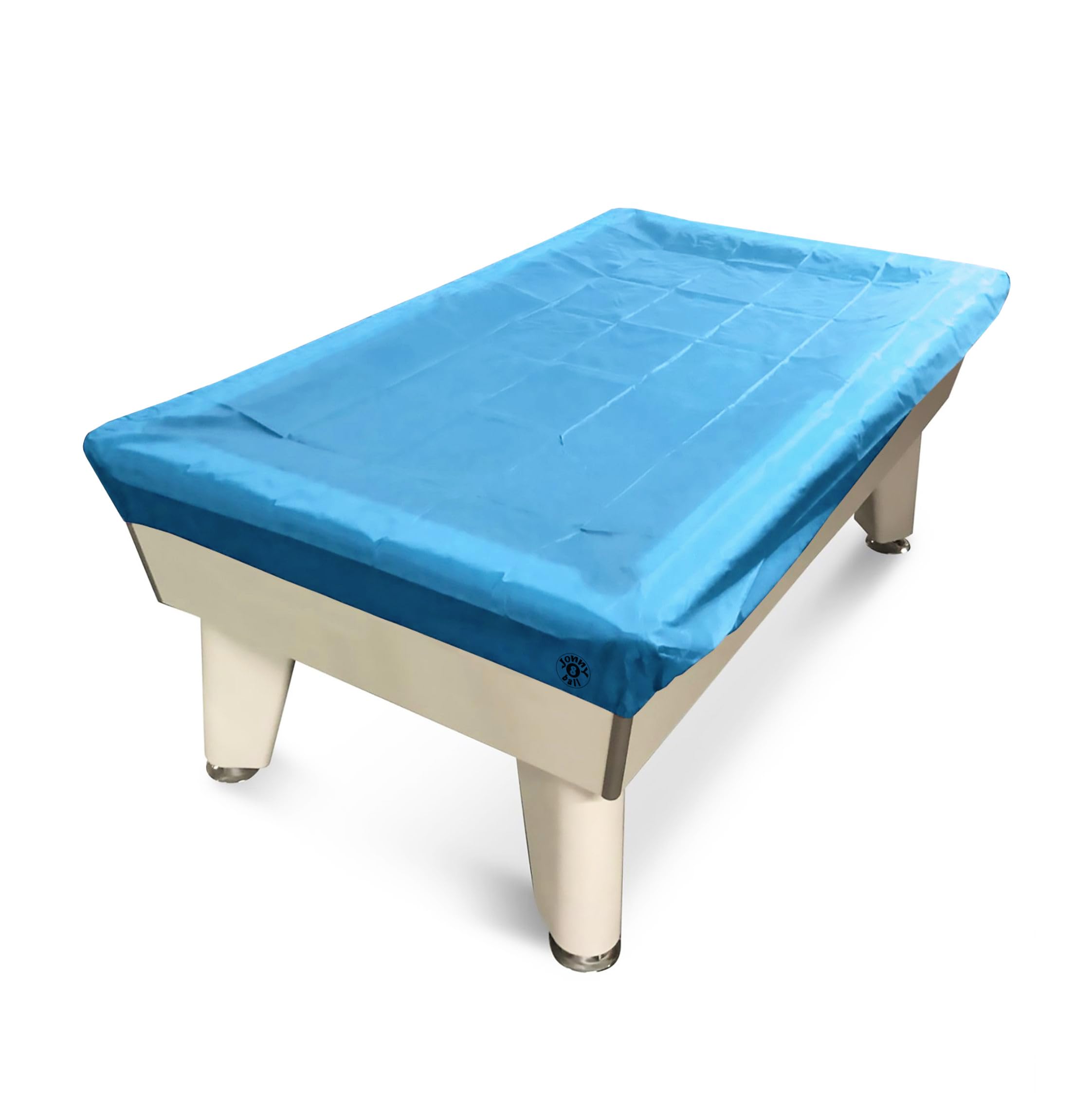 Jonny 8 Ball 7ft Fitted Nylon Snooker Pool Table Cover - For 7 Foot Tables (Sky Blue)