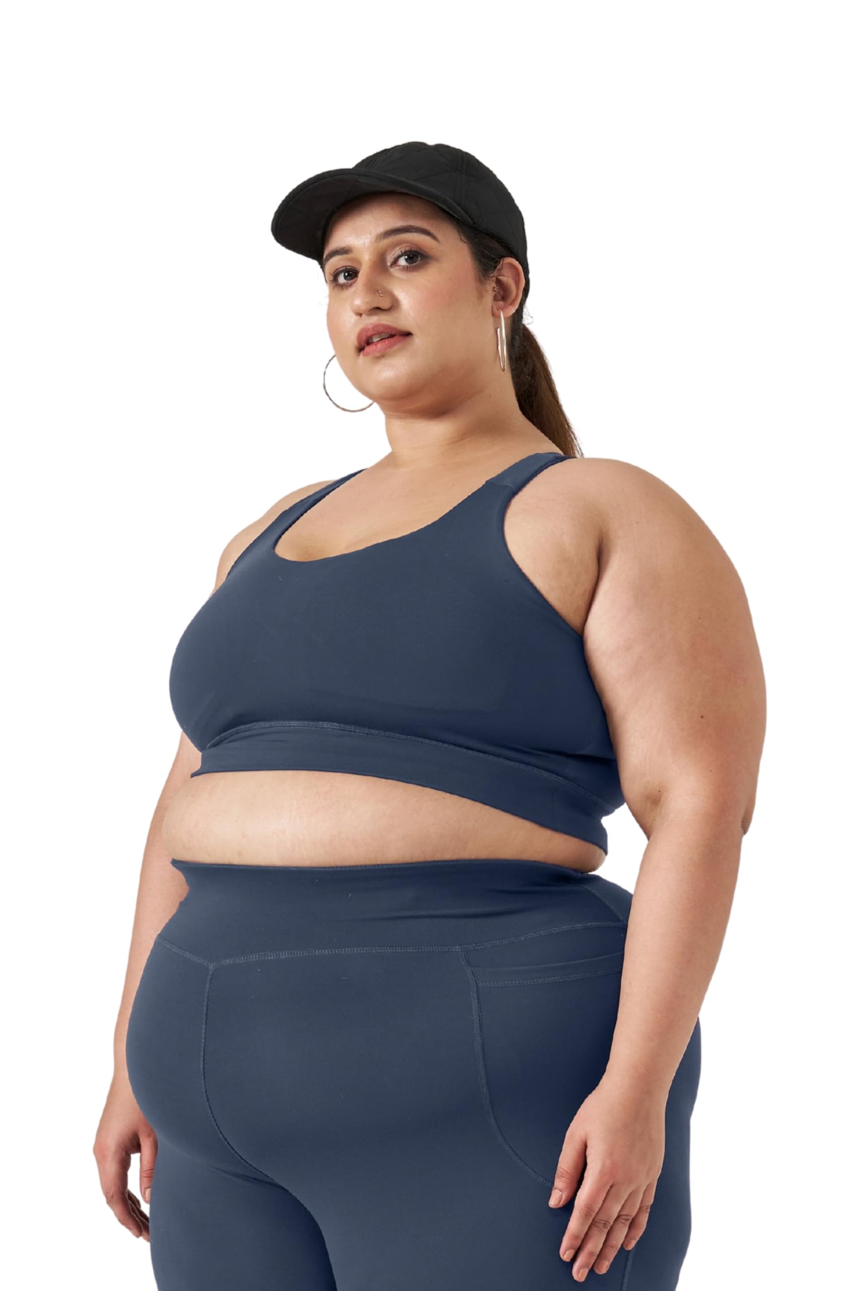 spirit animal Plus Size Sports Bra for Women|Medium Support Sports Bra with Removable Pads|Pullover Sports Bra with 4 Way Stretch|Moisture Wicking Fabric-picture-19