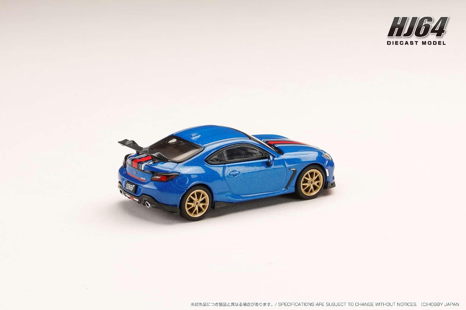 1/64 Subaru BRZ STI PERFORMANCE WR BLUE PEARL WITH STRIPE