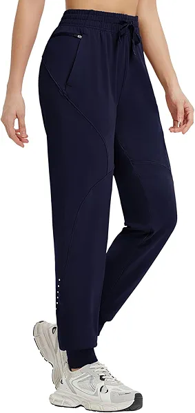 baleaf Women's Joggers Running Hiking Pants with Zipper Pockets Lightweight Athletic Sweatpants Workout Jogging Travel