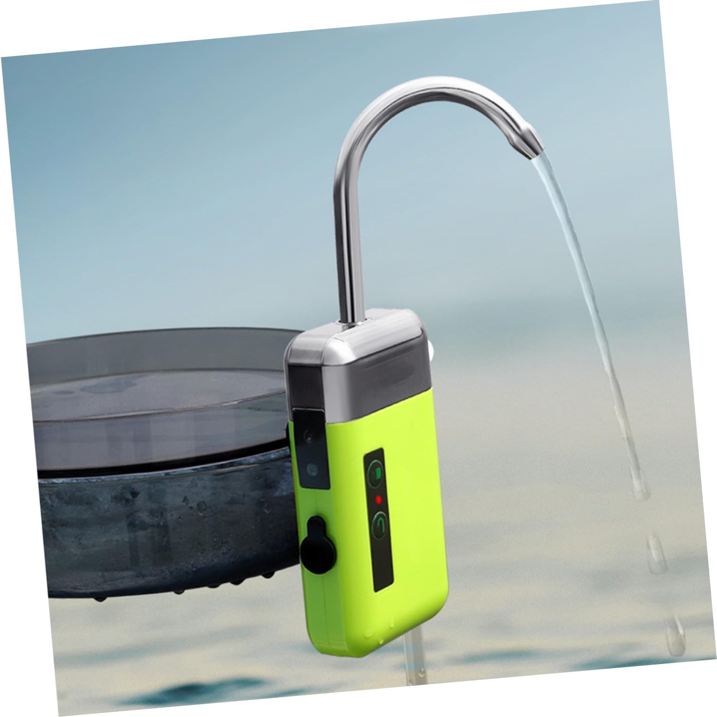 Wiederaufladbare Sauerstoffpumpe für Aquarien und Teiche 2000ma | USB Aufladung, 6l/min Förderleistung, 1, 8m Schlauchlänge, Grün aus Abs