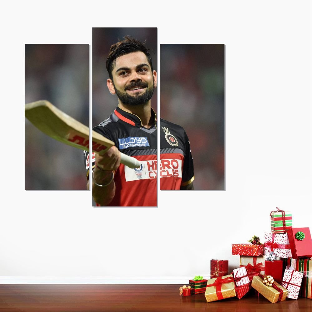 Buy Impression Wall Decor Vinyl Virat Kohli Wall Sticker, 27.16 x 24.01