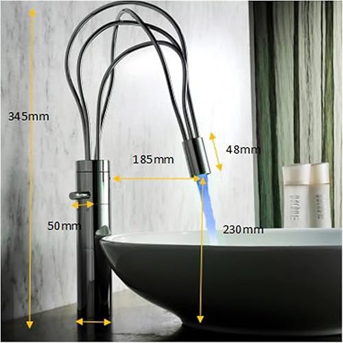 Grifo de lavabo grifo de baño grifo de lavabo cromado grifo de cascada de latón frío caliente grifo mezclador de fregadero de una sola manija grifo