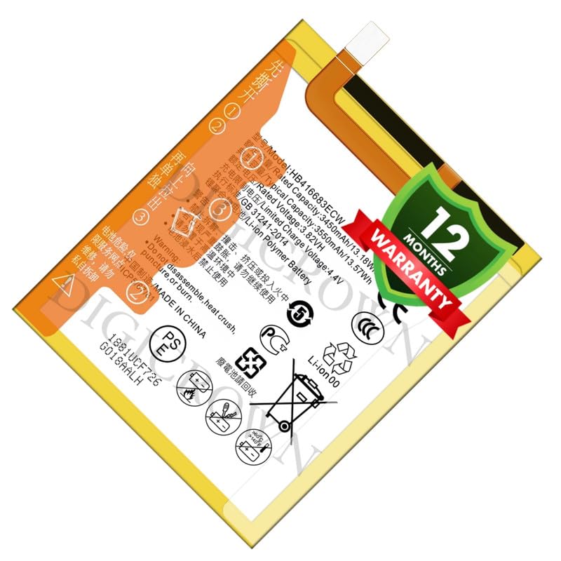 Image of Original HB416683ECW Battery Compatible for Huawei Nexus 6P (H1511, H1512) - (3550mAh) - 1 Year Warranty