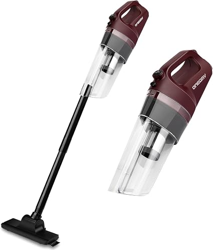 ONEDAY Aspiradora sin Cable, Potencia 6 en 1 Aspirador Escoba, 4500PA Super  Succión Ciclónica, Aspirador sin Bolsa, Hasta 35 Minutos de Succión,  Capacidad 0.5L - Rojo : Amazon.es: Hogar y cocina